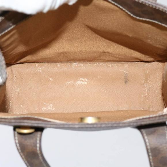 CELINE Macadam Canvas Hand Bag PVC Brown Auth 69735 - Picture 11 of 16